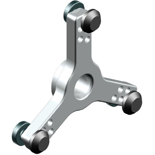 kříž 3-ramenný, 40mm včetně šroubů