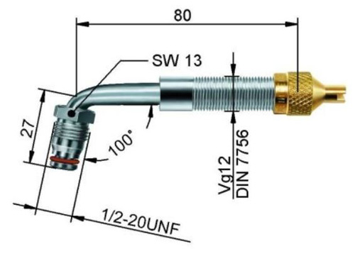 ventil EM 80mm/80st - horní část